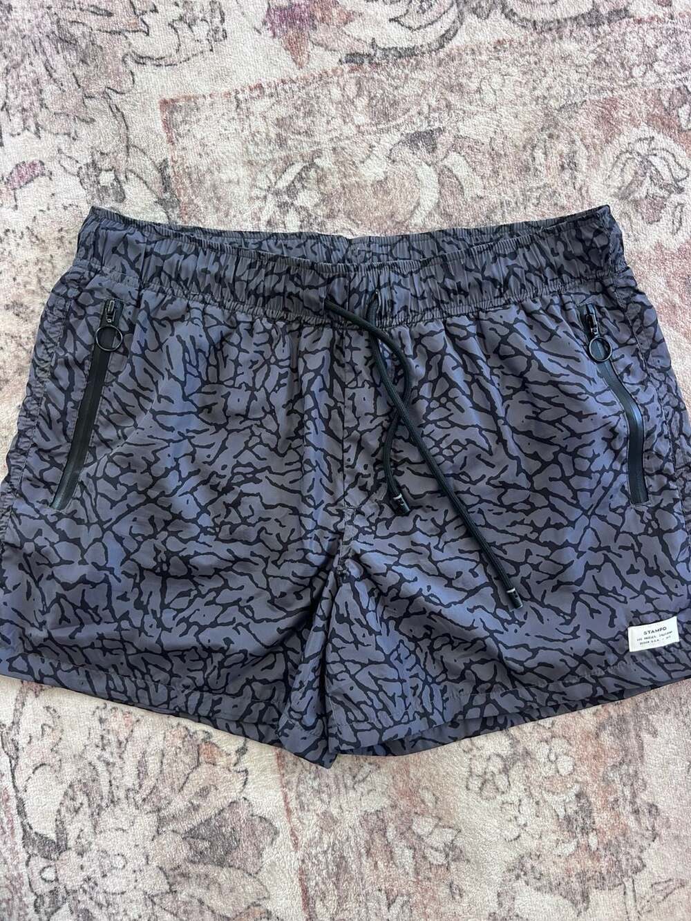 Stampd Elephant Print Mesh Athletic Shorts